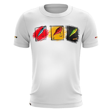 Camiseta Casual de Pesca BRK Fishing Lures com UV50 +