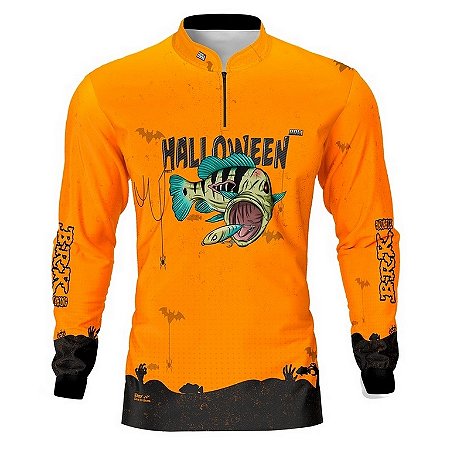 Camisa de Pesca BRK Halloween Tucuna Monstro com UV50 +