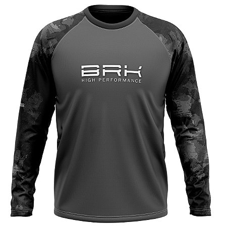 Camisa Raglan BRK Unlimited Camuflado com UV50 +