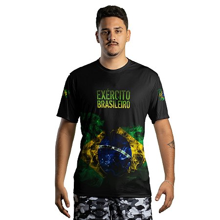 Camiseta Militar BRK Exército Brasileiro com Proteção Solar UV50+