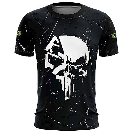 Camiseta Militar BRK Justiceiro AK com Proteção Solar UV50+