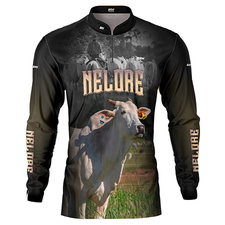 Camisa Agro BRK Raça Nelore é Agro com UV50 +