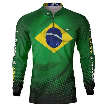 Camisa Agro BRK Brasil é Agro com UV50 +