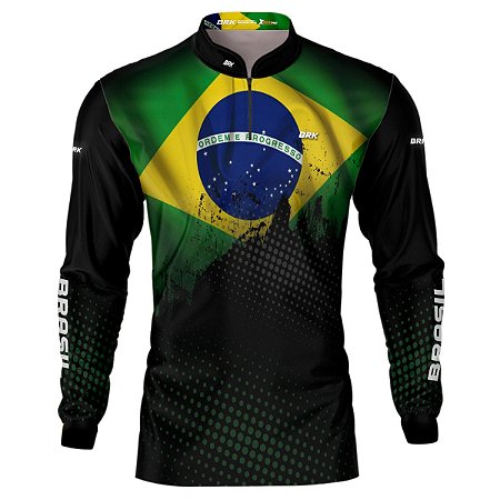 Camisa de Pesca BRK Brasil com UV50 +