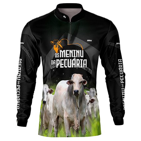 Camisa Agro BRK Os Meninu da Pecuária Nelore com UV50 +