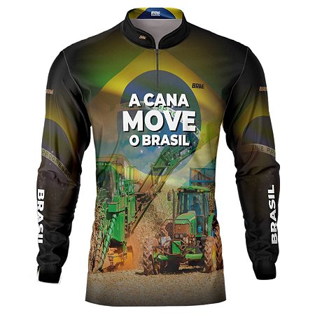 Camisa Agro BRK A Cana Move o Brasil com UV50 +