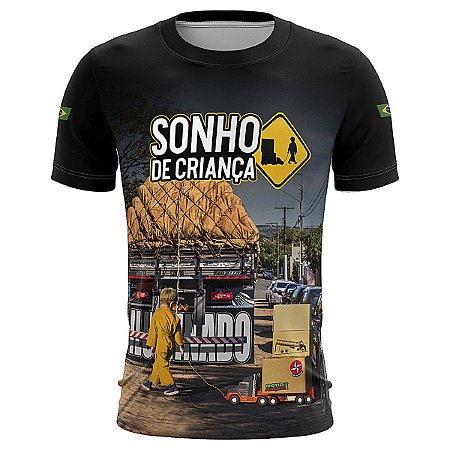 Camiseta de Caminhão BRK Sonho de Criança com UV50 +