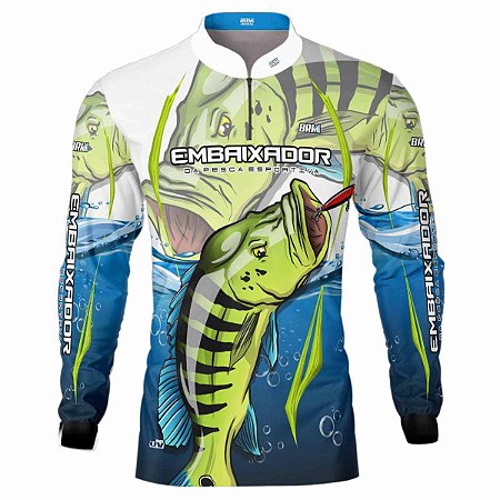 Camisa de Pesca BRK Embaixador da Pesca com UV50 +