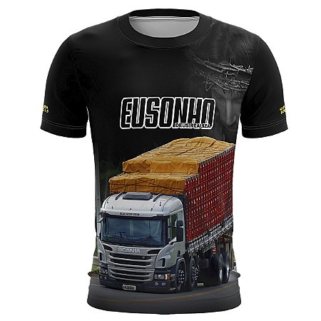 Camiseta de Caminhão BRK Só Para Loucos Deus Realiza com UV50 +