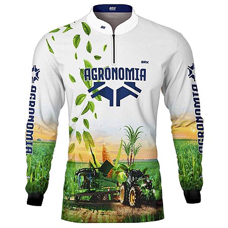 Camisa Agro Brk Agronomia Branca com Uv50