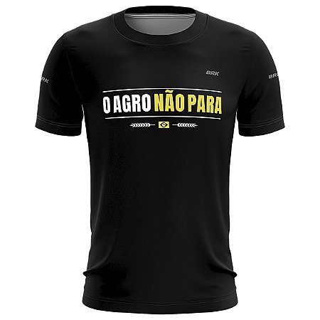 Camiseta Agro BRK O Agro Não Para 3 com UV50 +