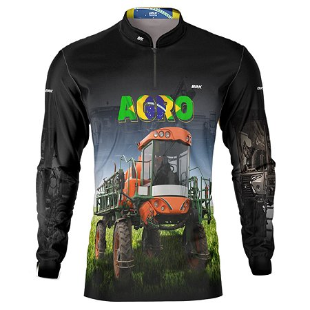 Camisa Agro BRK Pulverizador Trator com UV50 +