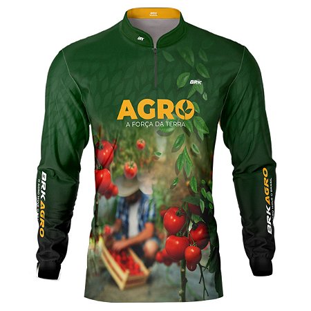 Camisa Agro BRK  Produtor de Tomate com UV50 +