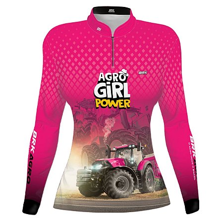 Camisa Agro BRK Feminina Agro Girl Power com UV50 +