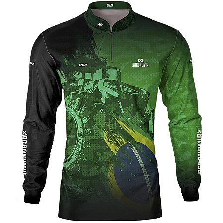 Camisa Agro BRK Verde Símbolo Agronomia com UV50 +