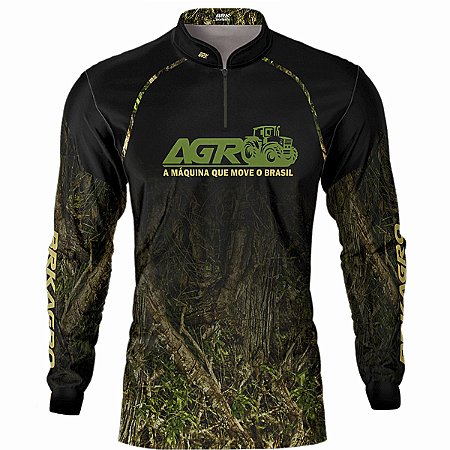 Camisa Agro BRK  Agro Move o Brasil Camuflada com UV50 +