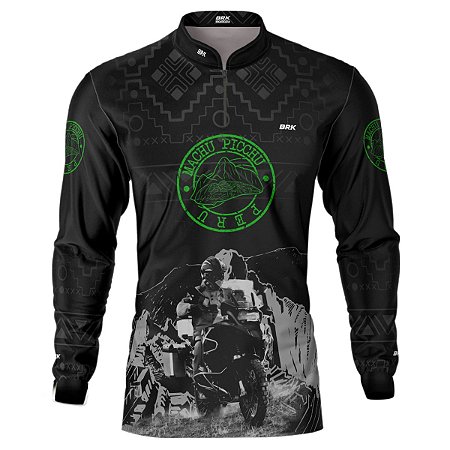 Camisa Motociclista BRK Expedição Para Machu Picchu com UV50 +