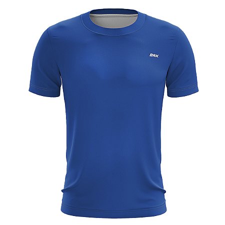 Camiseta Casual BRK Azul Lisa com UV50 +