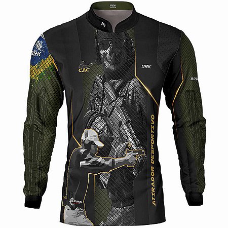 Camisa Militar Brk Atirador Esportivo com Proteção Solar UV50+