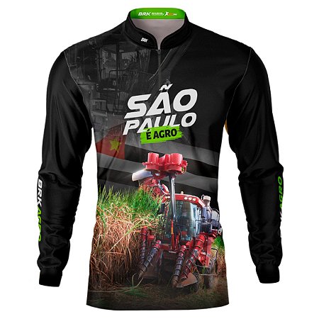 Camisa Agro BRK São Paulo Cana de Açúcar com UV50 +