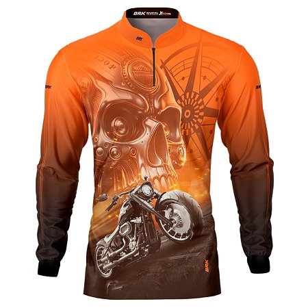 Camisa Motociclista BRK Fat Boy com Proteção UV50+