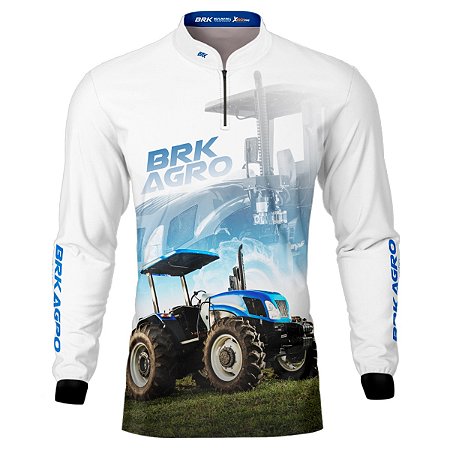 Camisa Agro BRK Trator TL5 Clara com Proteção UV50+