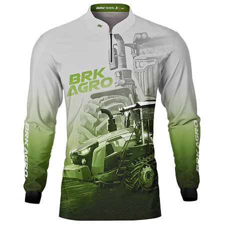 Camisa Agro BRK Trator MT 1167 Clara com UV50+