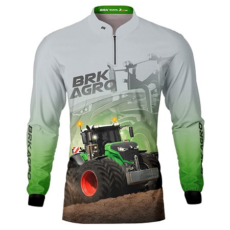 Camisa Agro BRK Trator 1000 Clara com UV50+