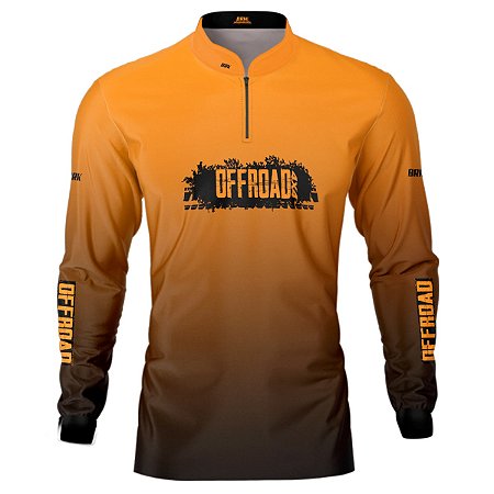 Camisa BRK Off-Road 4X4 Triton Laranja com UV50+