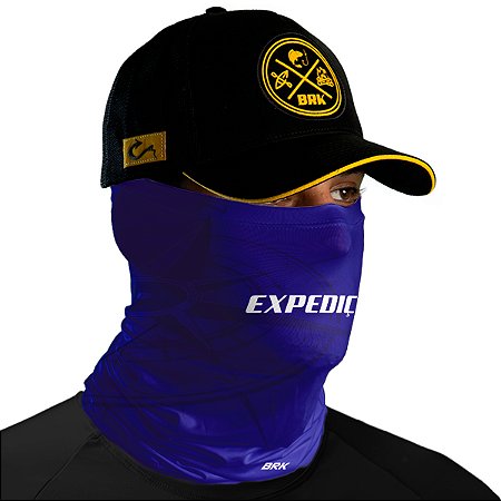 Bandana Tubeneck Brk Expedição Motos Azul UV50+