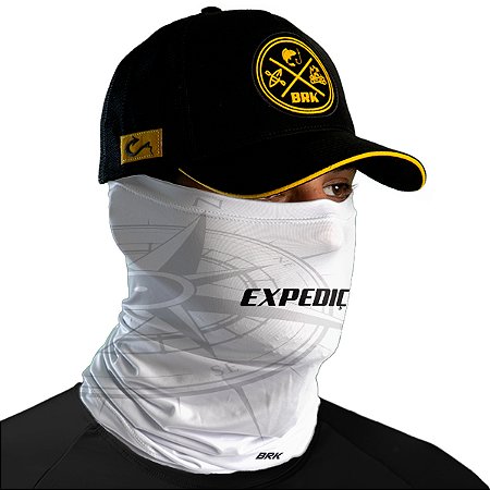 Bandana Tubeneck Brk Expedição Motos Branca UV50+