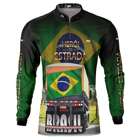 Camisa Masculina Brk Herói da Estrada Proteção Solar UV50+