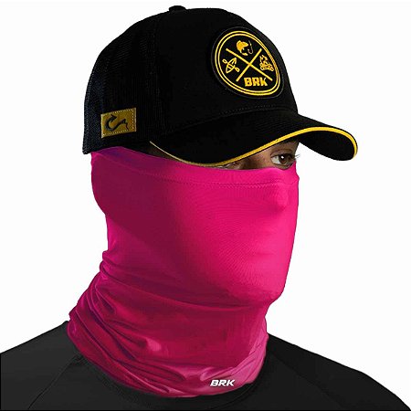 Bandana Tubeneck Brk Rosa Liso com Proteção UV50+