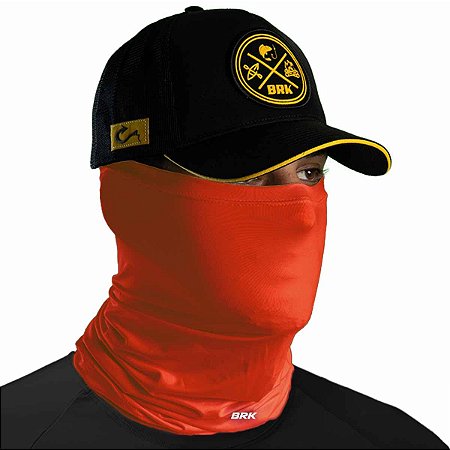 Bandana Tubeneck Brk Laranja Liso com Proteção UV50+