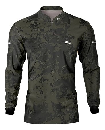 Camisa de Pesca BRK Camuflada com UV50 +