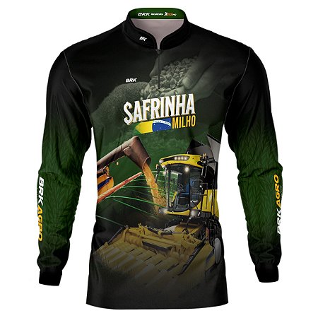 Camisa Agro BRK Colheita Safrinha Milho com UV50 +