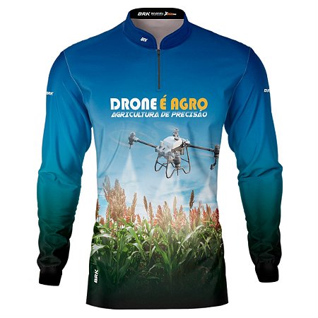 Camisa Agro BRK Drone Pulverização com UV50 +