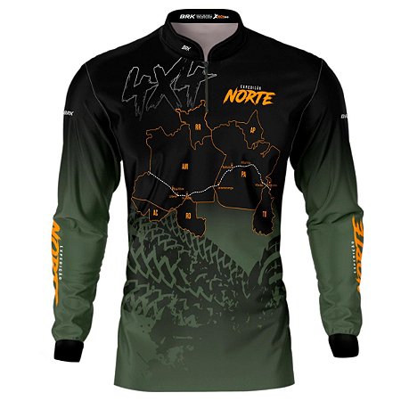 Camisa Motociclismo BRK Expedição 4x4 Norte Com UV50+