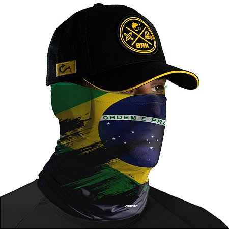 Bandana Tubeneck Brk Bandeira do Brasil 2 com Proteção Solar Uv50+