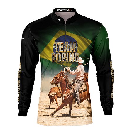 Camisa Agro Brk Team Roping BR Proteção UV50+