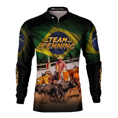 Camisa Agro Brk Team Penning Verde Com UV50+