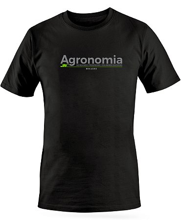 Camiseta BRK Agro Curso Agronomia Escrita Algodão Egípcio