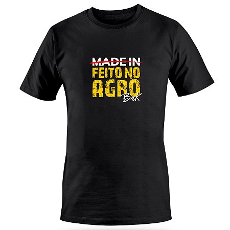 Camiseta Agro Brk Feito no Agro Algodão Egípcio