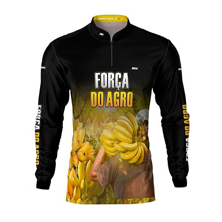 Camisa Agro Brk A Força do Agro Produtor de Banana com UV50+