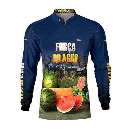 Camisa Agro Brk A Força do Agro Produtor de Melancia com UV50+