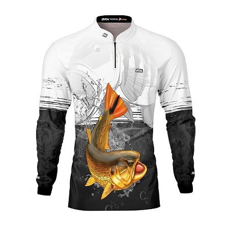 Camisa de Pesca Brk Dourado com Proteção UV50+