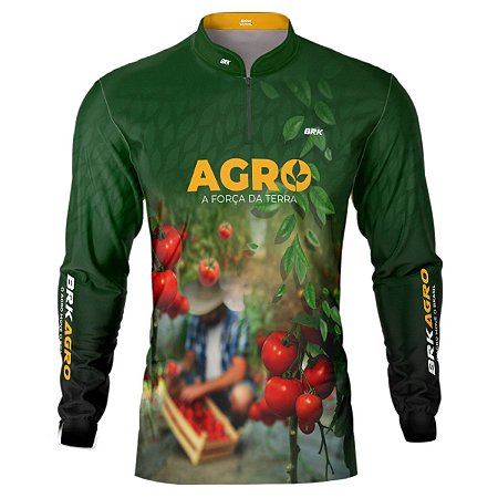 Camisa Agro Brk Produtor de Tomate com UV50+