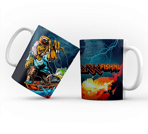 Caneca Porcelana BRK Iron Maiden Fishing