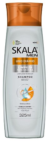 Shampoo Skala For Men Uso Diário Limpeza Renovadora  325ml (Vegano)