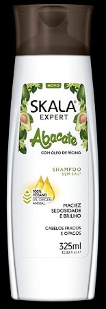 Shampoo Abacate com óleo de Rícino Skala 325ml (Vegano)
